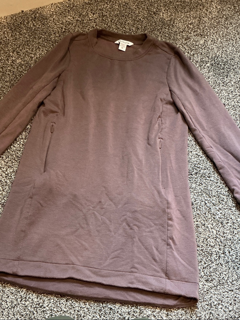Athleta Mauve Long-Sleeve Pullover Tunic
